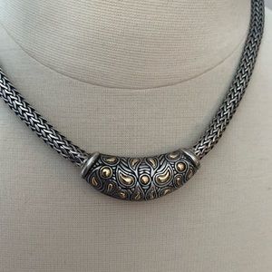 Sterling Silver and 18k gold necklace